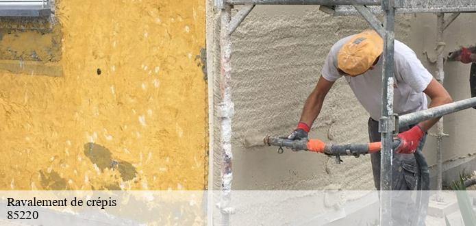 Les travaux de ravalement de crépis à Apremont